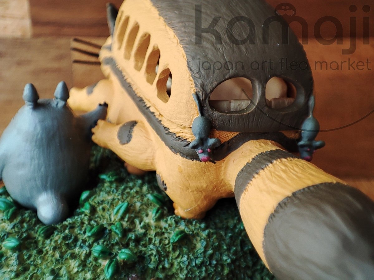 Vintage* Official Ghibli My Neighbor Totoro Desk Clock • Catbus