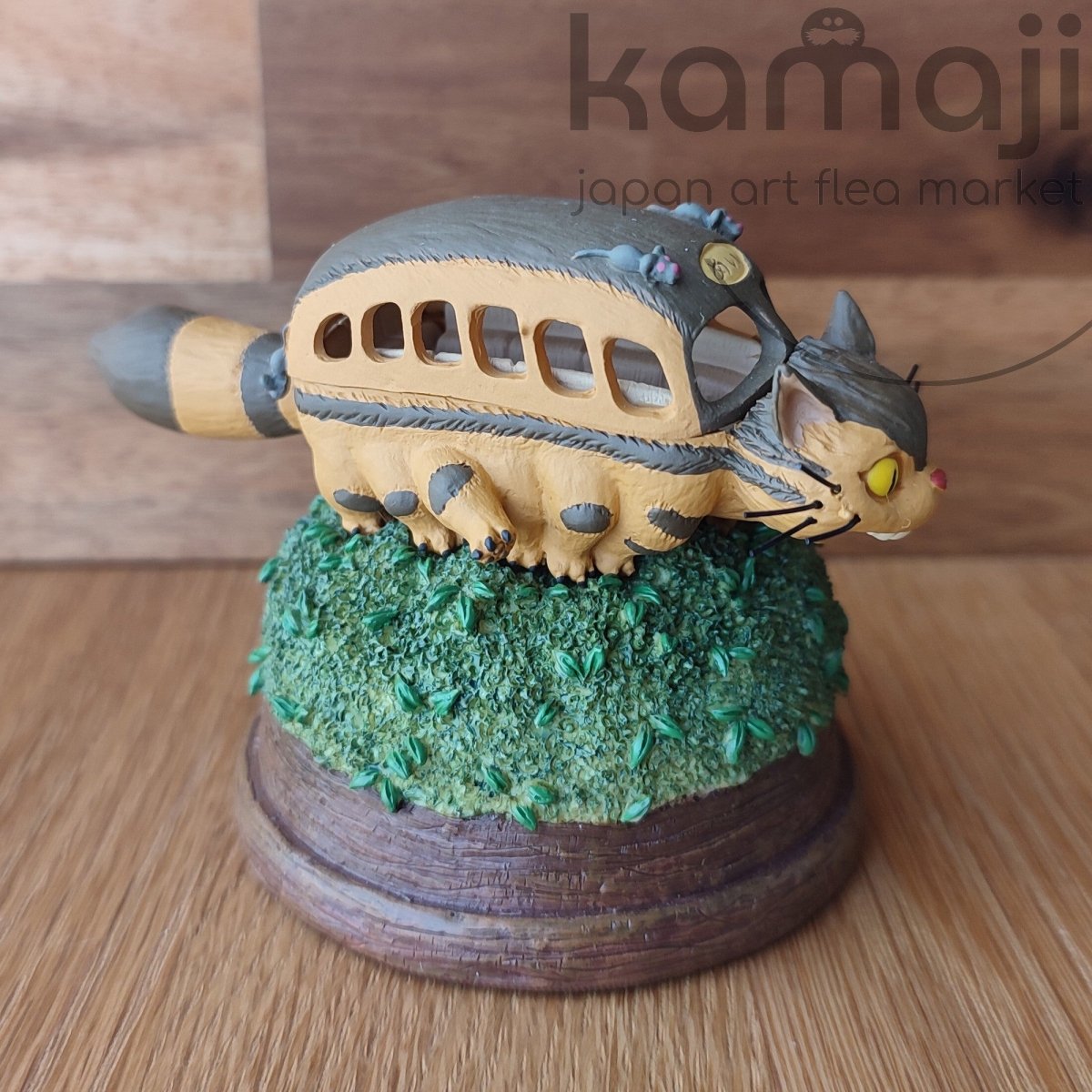 Vintage* Official Ghibli My Neighbor Totoro Desk Clock • Catbus