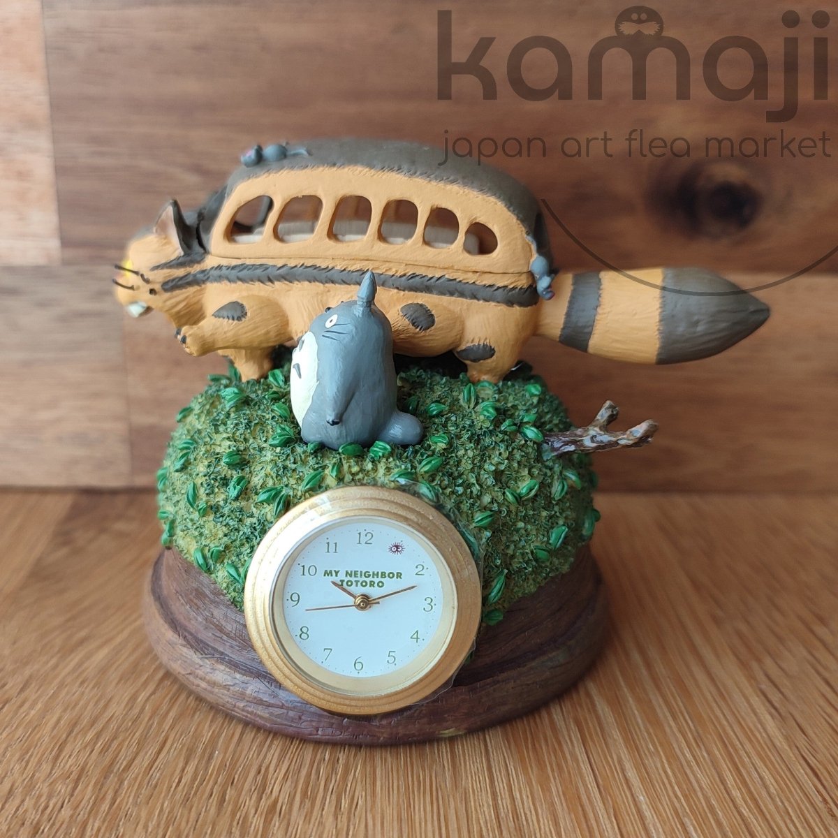 Vintage* Official Ghibli My Neighbor Totoro Desk Clock • Catbus