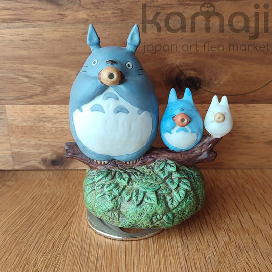 Vintage* Official Ghibli My Neighbor Totoro Figure/Music Box • Totoro with Ocarina Home Decor/Interior Diorama - Kamaji Market