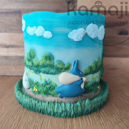 Vintage* Official Ghibli My Neighbor Totoro Planter/Flower Pot • Mei with Totoro Home Decor/Diorama - Kamaji Market
