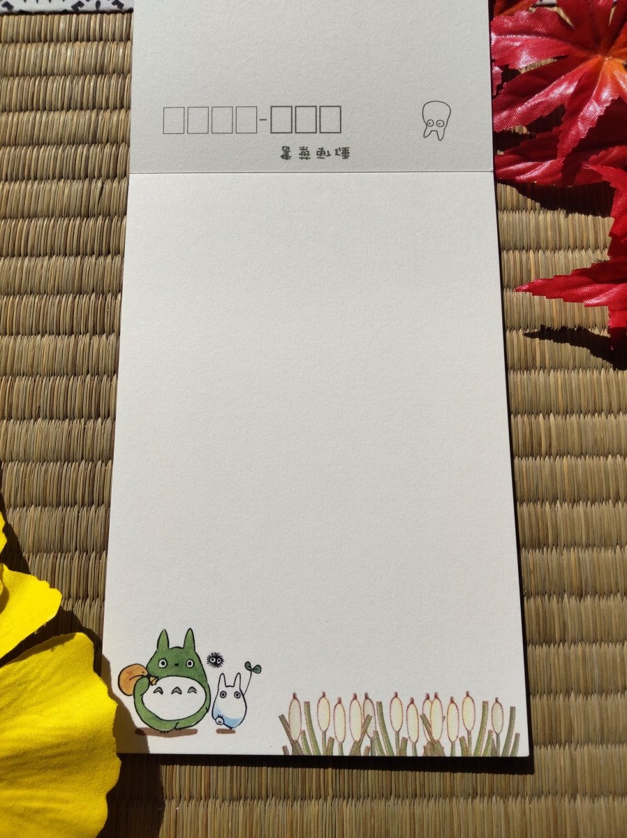 Vintage* Official Ghibli My Neighbor Totoro Postcard Book/Message Card Set - Kamaji Market