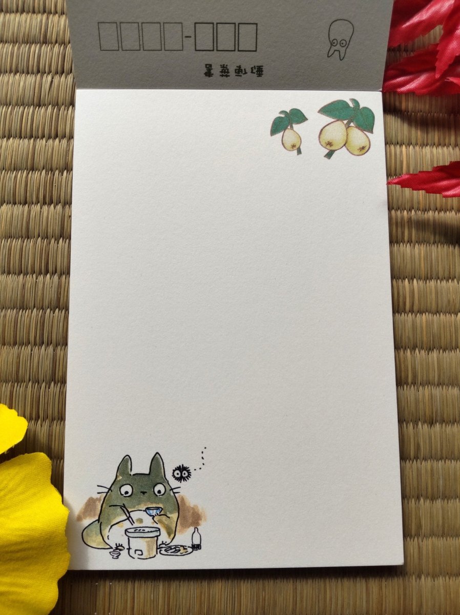 Vintage* Official Ghibli My Neighbor Totoro Postcard Book/Message Card Set - Kamaji Market