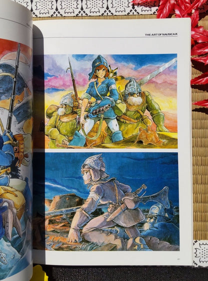Vintage* Official Ghibli Nausicaa Artbook • Nausicaä of the Valley of the Wind Anime • Japanese Painting Art Book - Kamaji Market