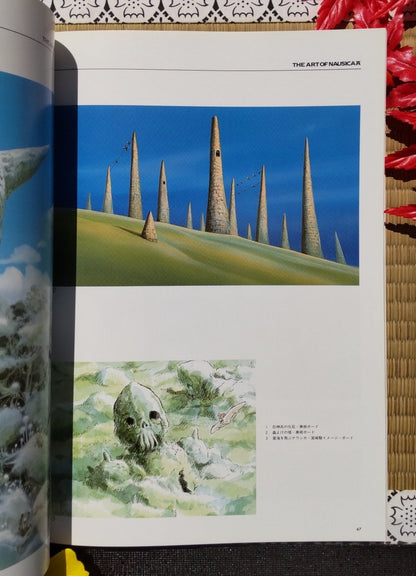 Vintage* Official Ghibli Nausicaa Artbook • Nausicaä of the Valley of the Wind Anime • Japanese Painting Art Book - Kamaji Market