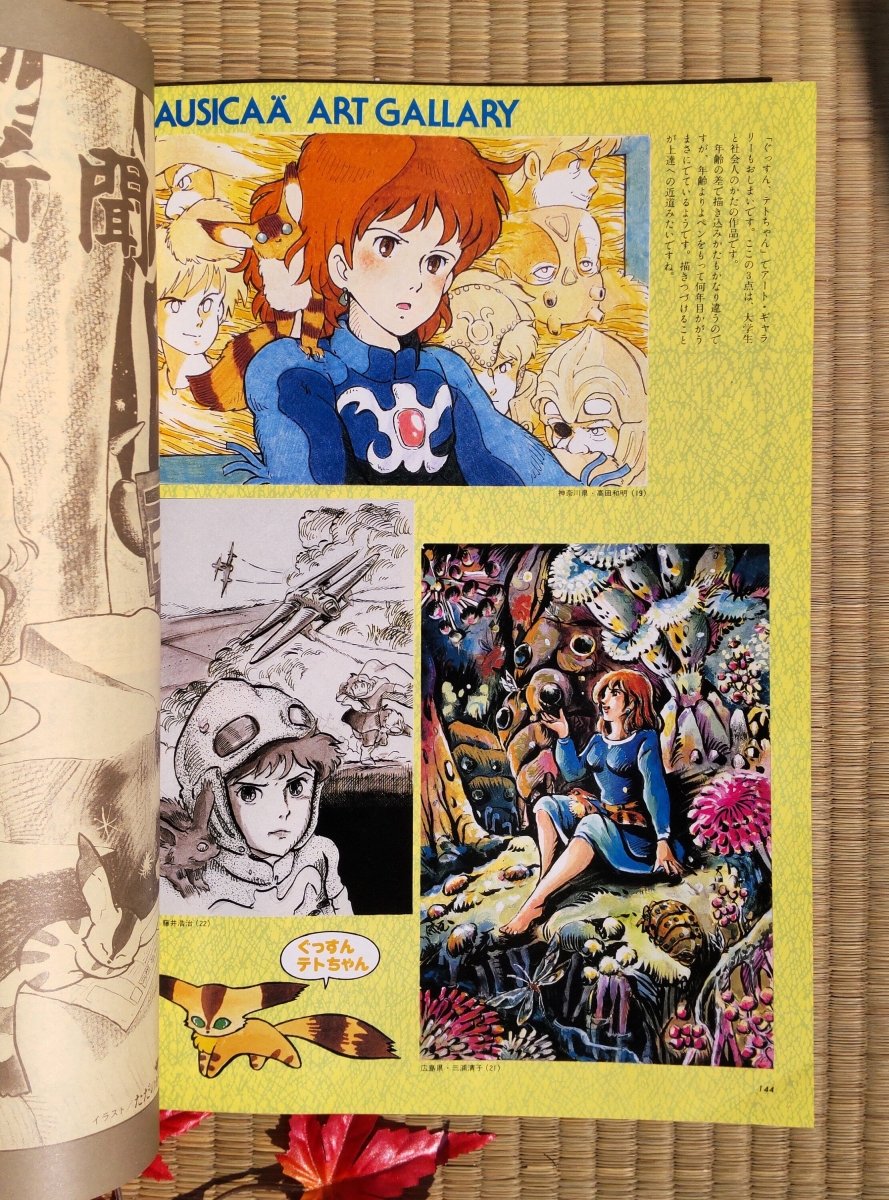 Vintage* Official Ghibli Nausicaä Artbook Roman Album • Nausicaa of the Valley of the Wind Anime Painting Art Book - Kamaji Market