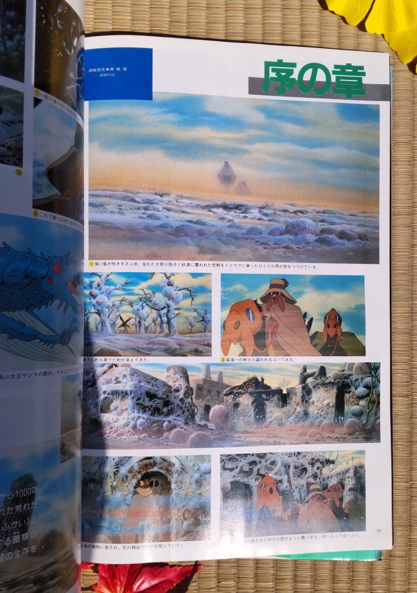 Vintage* Official Ghibli Nausicaä Artbook Roman Album • Nausicaa of the Valley of the Wind Anime Painting Art Book - Kamaji Market