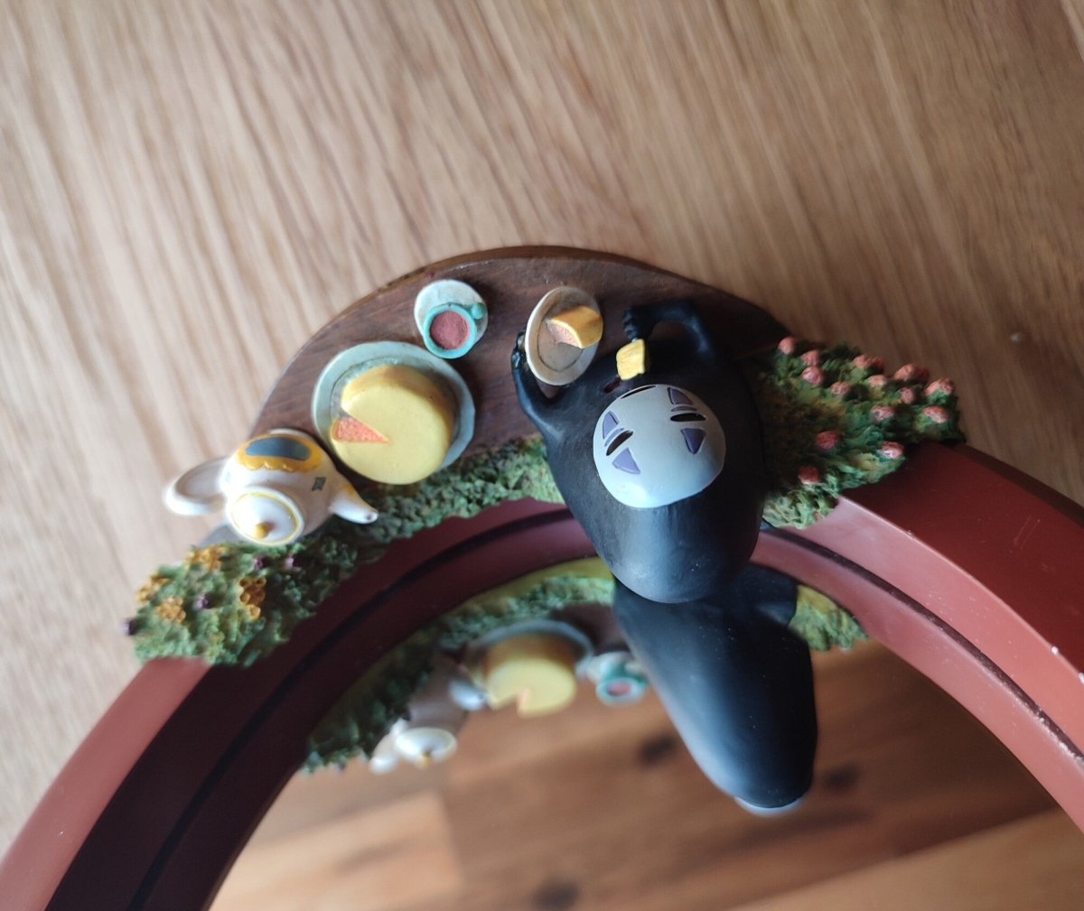 Vintage* Official Ghibli No Face Wall Mirror • Spirited Away Wall Hanging/Home Decor Art/Interior Design - Kamaji Market