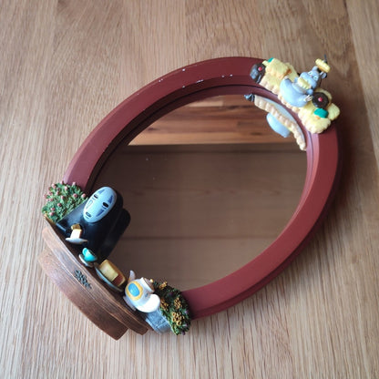 Vintage* Official Ghibli No Face Wall Mirror • Spirited Away Wall Hanging/Home Decor Art/Interior Design - Kamaji Market