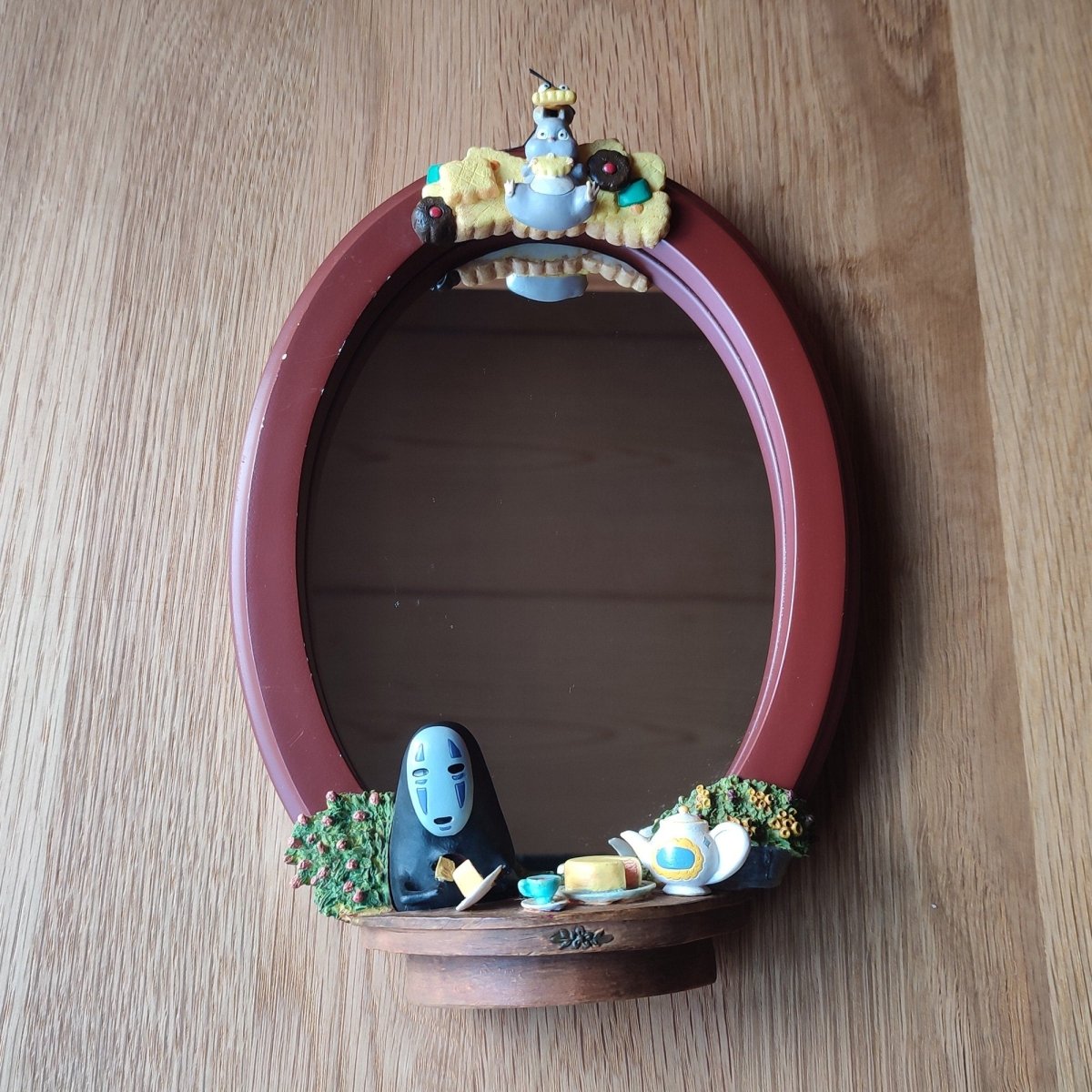 Vintage* Official Ghibli No Face Wall Mirror • Spirited Away Wall Hanging/Home Decor Art/Interior Design - Kamaji Market