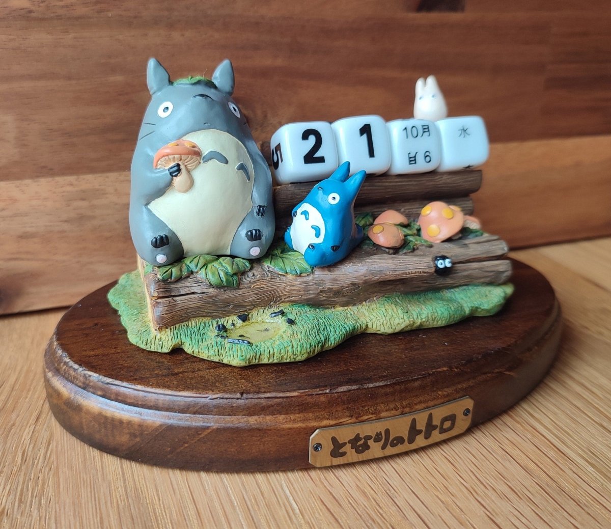 Vintage* Official Ghibli Perpetual Dice Calendar Figure • My Neighbor Totoro Home Decor/Interior Diorama - Kamaji Market