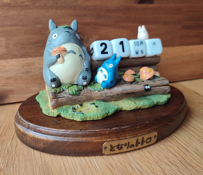 Vintage* Official Ghibli Perpetual Dice Calendar Figure • My Neighbor Totoro Home Decor/Interior Diorama - Kamaji Market