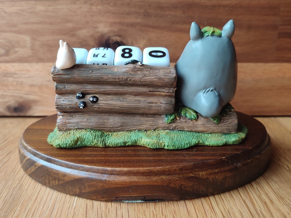 Vintage* Official Ghibli Perpetual Dice Calendar Figure • My Neighbor Totoro Home Decor/Interior Diorama - Kamaji Market