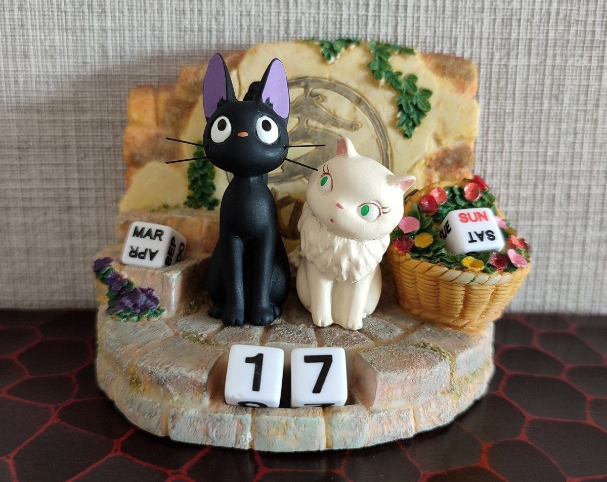 Vintage* Official Ghibli Perpetual Dice Calendar • Kikis Delivery Service Figure/Figurine/Statue/Replica/Decor/Interior Diorama • Jiji Gift - Kamaji Market