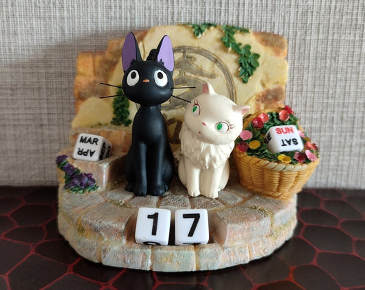 Vintage* Official Ghibli Perpetual Dice Calendar • Kikis Delivery Service Figure/Figurine/Statue/Replica/Decor/Interior Diorama • Jiji Gift - Kamaji Market