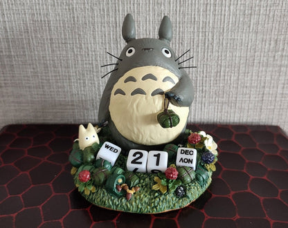 Vintage* Official Ghibli Perpetual Dice Calendar • My Neighbor Totoro Figure/Figurine/Statue/Replica/Home Decor/Interior Diorama Gift - Kamaji Market