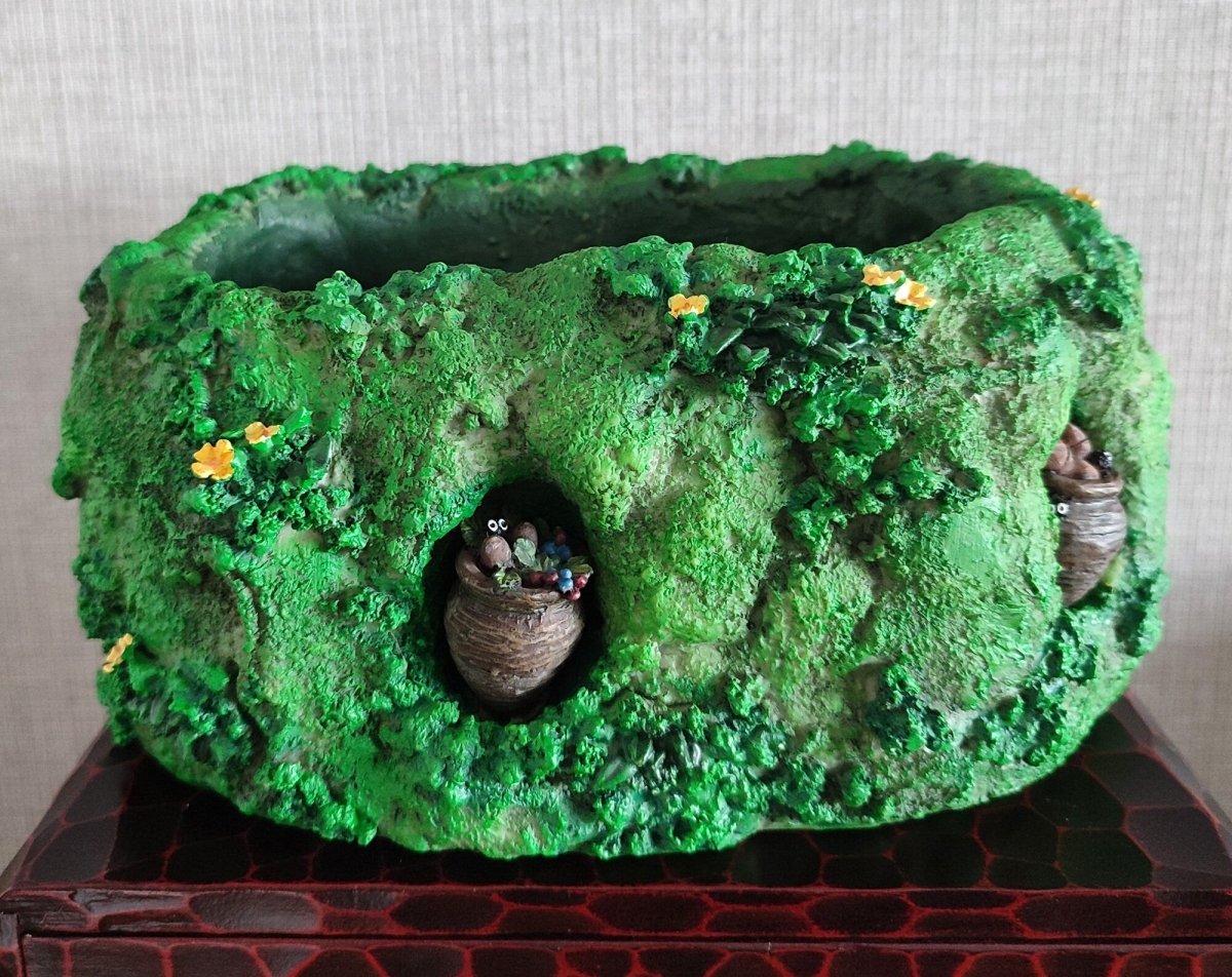 Vintage* Official Ghibli Planter/Diorama • My Neighbor Totoro Pot/Figure/Figurine/Holder/Replica/Home Decor - Kamaji Market