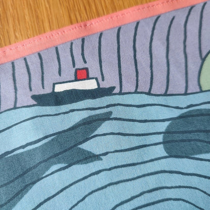 Vintage* Official Ghibli Ponyo Handkerchief/Wall Hanging • Ponyo on the Cliff Tapestry/Home Decor - Kamaji Market