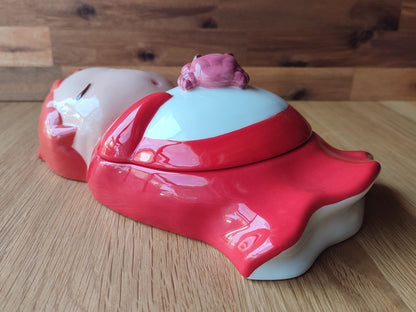 Vintage* Official Ghibli Ponyo Jar/Candy Pot • Ponyo on the Cliff by the Sea Ceramic Container/Bowl/Dish/Planter - Kamaji Market