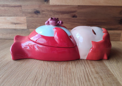 Vintage* Official Ghibli Ponyo Jar/Candy Pot • Ponyo on the Cliff by the Sea Ceramic Container/Bowl/Dish/Planter - Kamaji Market
