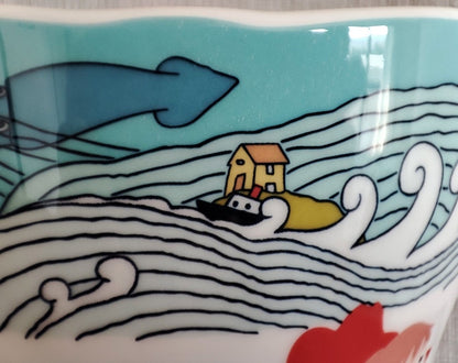 Vintage* Official Ghibli Ponyo Noritake Tea Cup • Ponyo on the Cliff by the Sea Teacup/Mug - Kamaji Market
