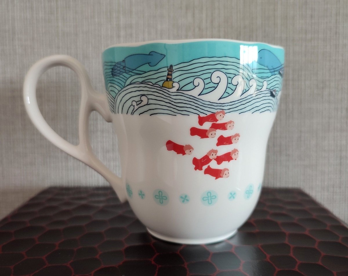 Vintage* Official Ghibli Ponyo Noritake Tea Cup • Ponyo on the Cliff by the Sea Teacup/Mug - Kamaji Market