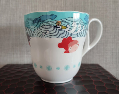 Vintage* Official Ghibli Ponyo Noritake Tea Cup • Ponyo on the Cliff by the Sea Teacup/Mug - Kamaji Market