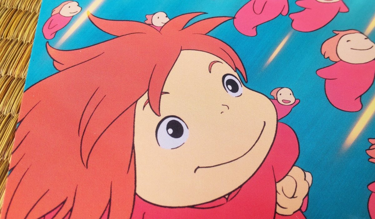 Vintage* Official Ghibli Ponyo Postcard • Message card/Writing letter • Japanese Stationery • Ponyo on the Cliff by the Sea - Kamaji Market