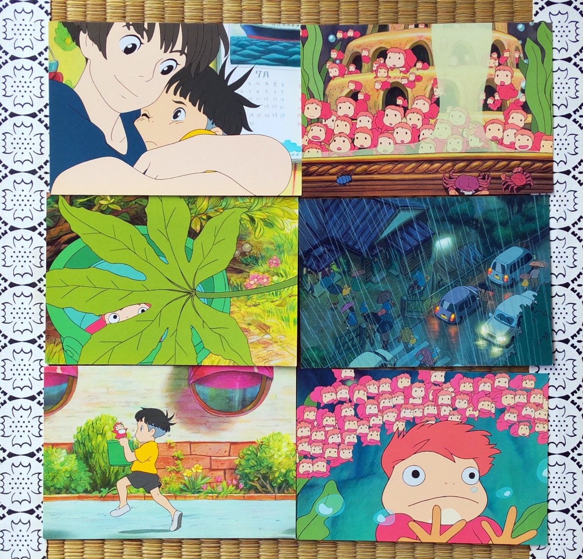 Vintage* Official Ghibli Ponyo Postcard • Message card/Writing letter • Japanese Stationery • Ponyo on the Cliff by the Sea - Kamaji Market