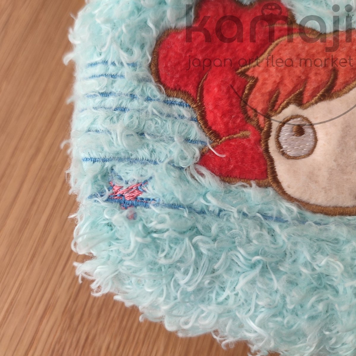 Vintage* Official Ghibli Ponyo Pouch • Ponyo on the Cliff Makeup Case/Cosmetic Bag/Purse - Kamaji Market