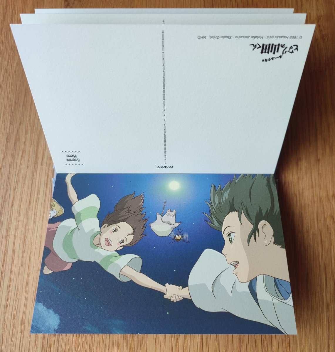 Vintage* Official Ghibli Postcard Book/Artbook • Totoro, Kiki, howl, Porco, Nuasicaa Message card/Writing letter - Kamaji Market
