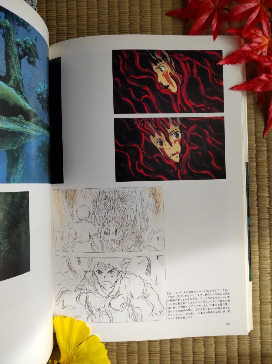 Vintage* Official Ghibli Princess Mononoke Artbook • Japanese