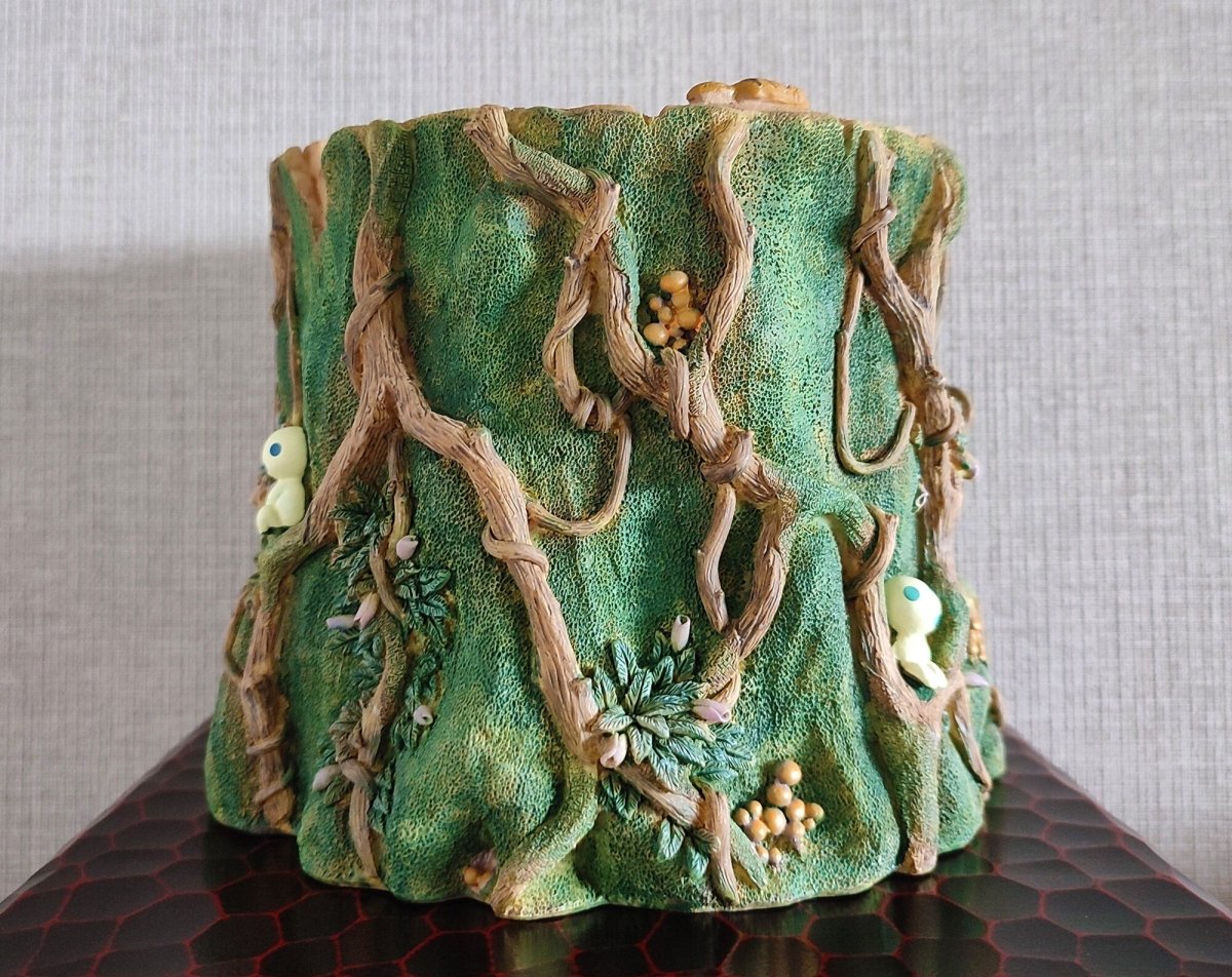 Vintage* Official Ghibli Princess Mononoke Planter Cover • Pot/Home Decor/Interior Diorama with Kodama Forest - Kamaji Market
