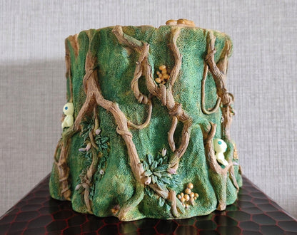Vintage* Official Ghibli Princess Mononoke Planter Cover • Pot/Home Decor/Interior Diorama with Kodama Forest - Kamaji Market