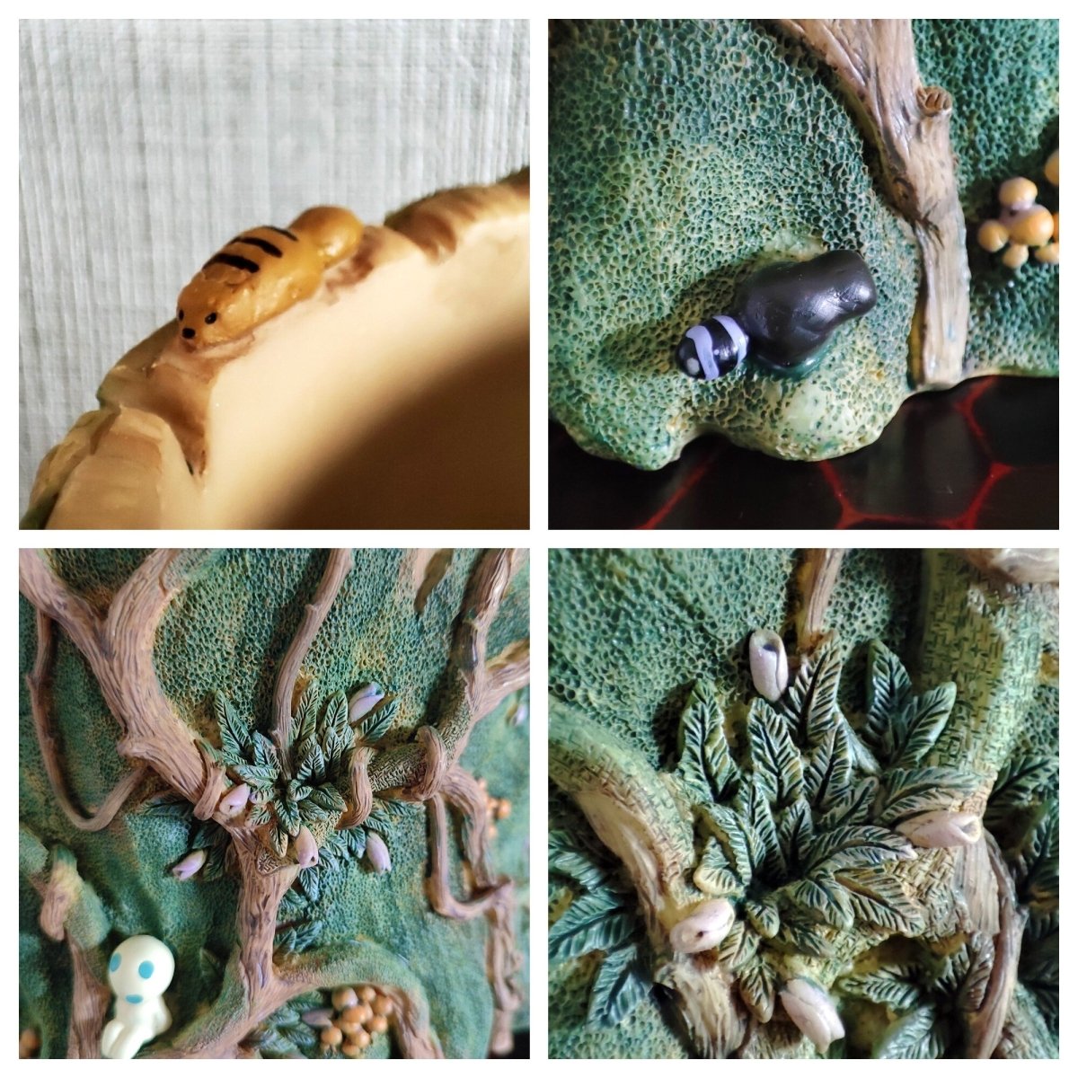 Vintage* Official Ghibli Princess Mononoke Planter Cover • Pot/Home Decor/Interior Diorama with Kodama Forest - Kamaji Market