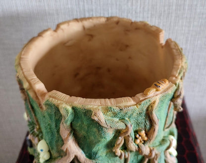 Vintage* Official Ghibli Princess Mononoke Planter Cover • Pot/Home Decor/Interior Diorama with Kodama Forest - Kamaji Market