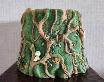 Vintage* Official Ghibli Princess Mononoke Planter Cover • Pot/Home Decor/Interior Diorama with Kodama Forest - Kamaji Market