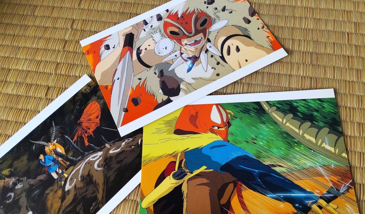 Vintage* Official Ghibli Princess Mononoke Postcard • Message card/Writing letter • Japanese Stationery • Anime Birthday Gift - Kamaji Market