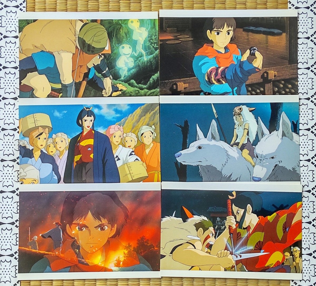 Vintage* Official Ghibli Princess Mononoke Postcard • Message card/Writing letter • Japanese Stationery • Anime Birthday Gift - Kamaji Market
