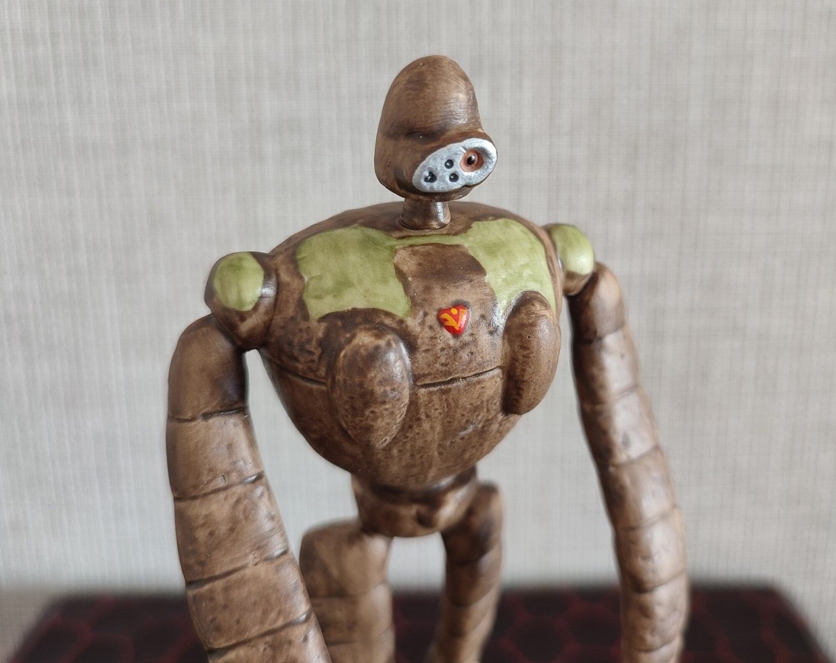 Vintage* Official Ghibli Robot Soldier Ceramic Figure/Music Box • Laputa Castle in the Sky Home Decor/Interior Diorama - Kamaji Market