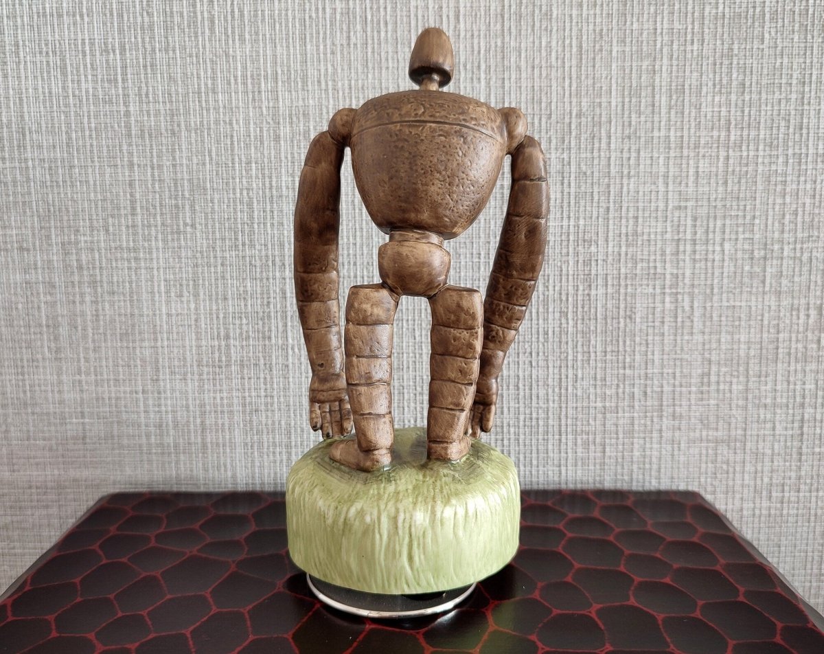 Vintage* Official Ghibli Robot Soldier Ceramic Figure/Music Box • Laputa Castle in the Sky Home Decor/Interior Diorama - Kamaji Market