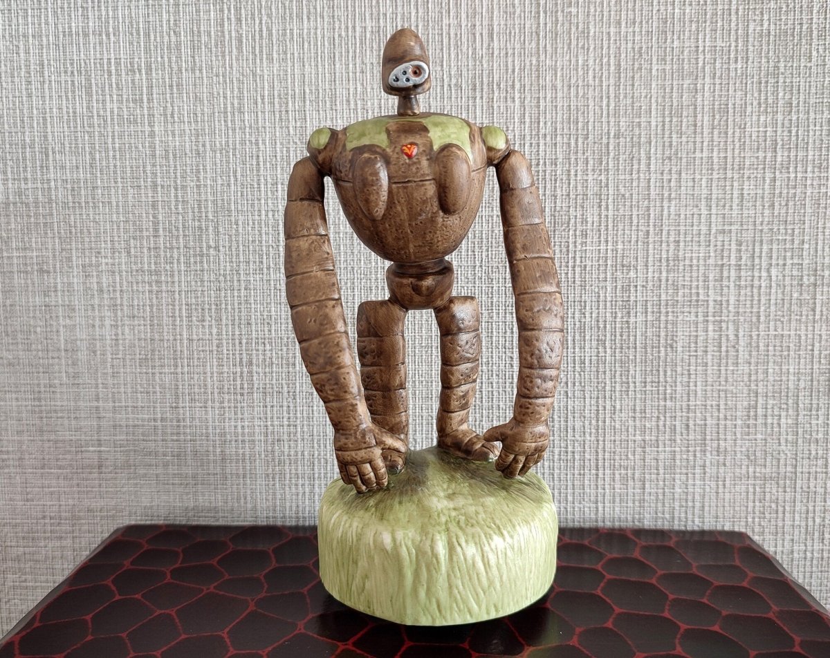 Vintage* Official Ghibli Robot Soldier Ceramic Figure/Music Box • Laputa Castle in the Sky Home Decor/Interior Diorama - Kamaji Market