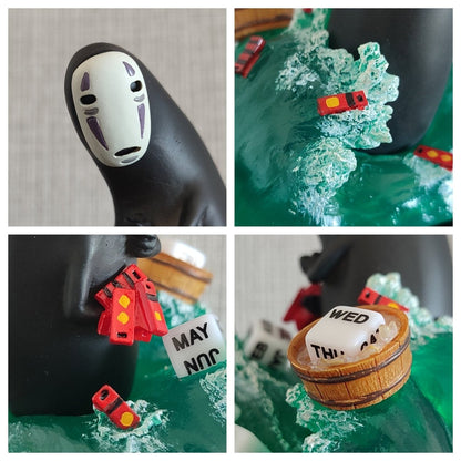 Vintage* Official Ghibli Spirited Away Perpetual Dice Calendar • Figure/Figurine/Statue/Replica/Home Decor/Interior Diorama • No Face Gift - Kamaji Market