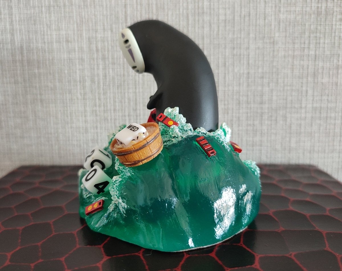 Vintage* Official Ghibli Spirited Away Perpetual Dice Calendar • Figure/Figurine/Statue/Replica/Home Decor/Interior Diorama • No Face Gift - Kamaji Market