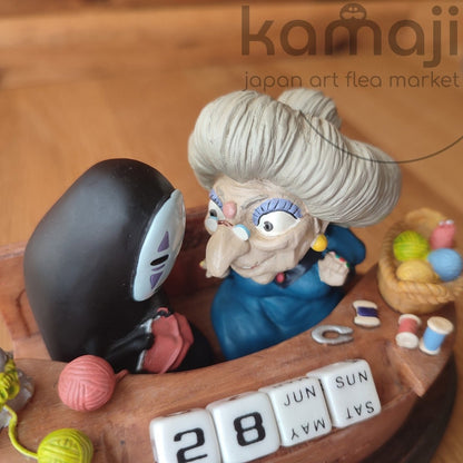 Vintage* Official Ghibli Spirited Away Perpetual Dice Calendar • No Face Figure/Home Decor/Interior Diorama - Kamaji Market