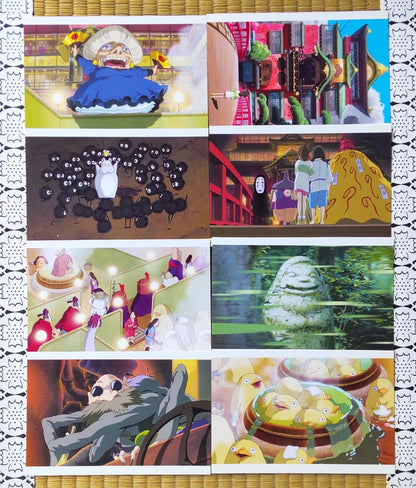 Vintage* Official Ghibli Spirited Away Postcard • Message card/Writing letter • Japanese Stationery • Chihiro, Yubaba, Kaonashi (No Face) - Kamaji Market