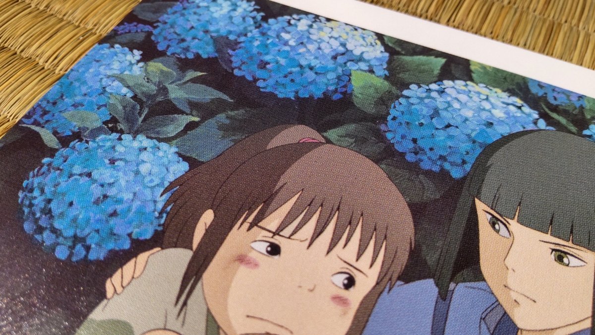 Vintage* Official Ghibli Spirited Away Postcard • Message card/Writing letter • Japanese Stationery • Chihiro, Yubaba, Kaonashi (No Face) - Kamaji Market