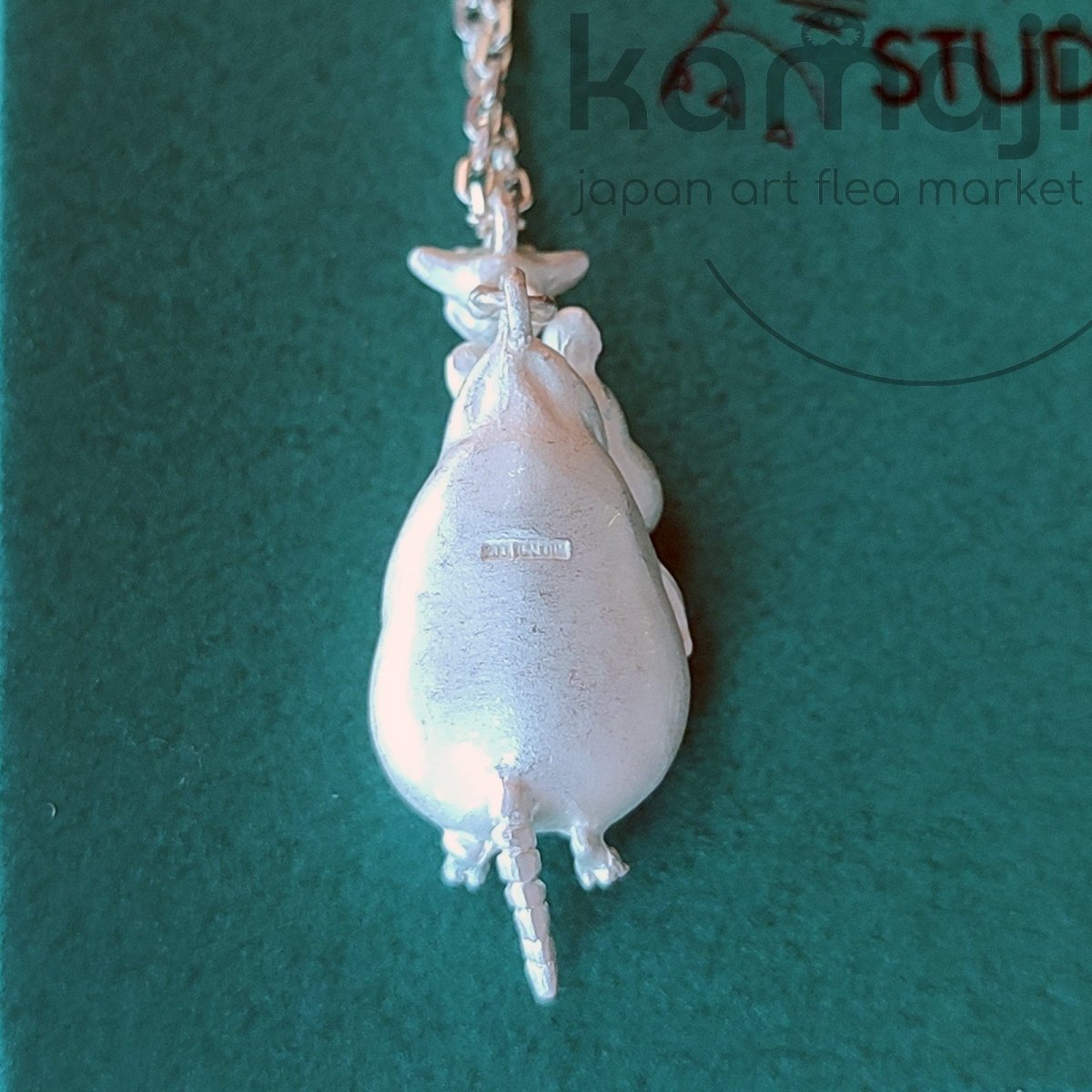 Vintage* Official Ghibli Spirited Away Silver Necklace • Bo Mouse Pendant • Cominica Japanese Jewelry - Kamaji Market