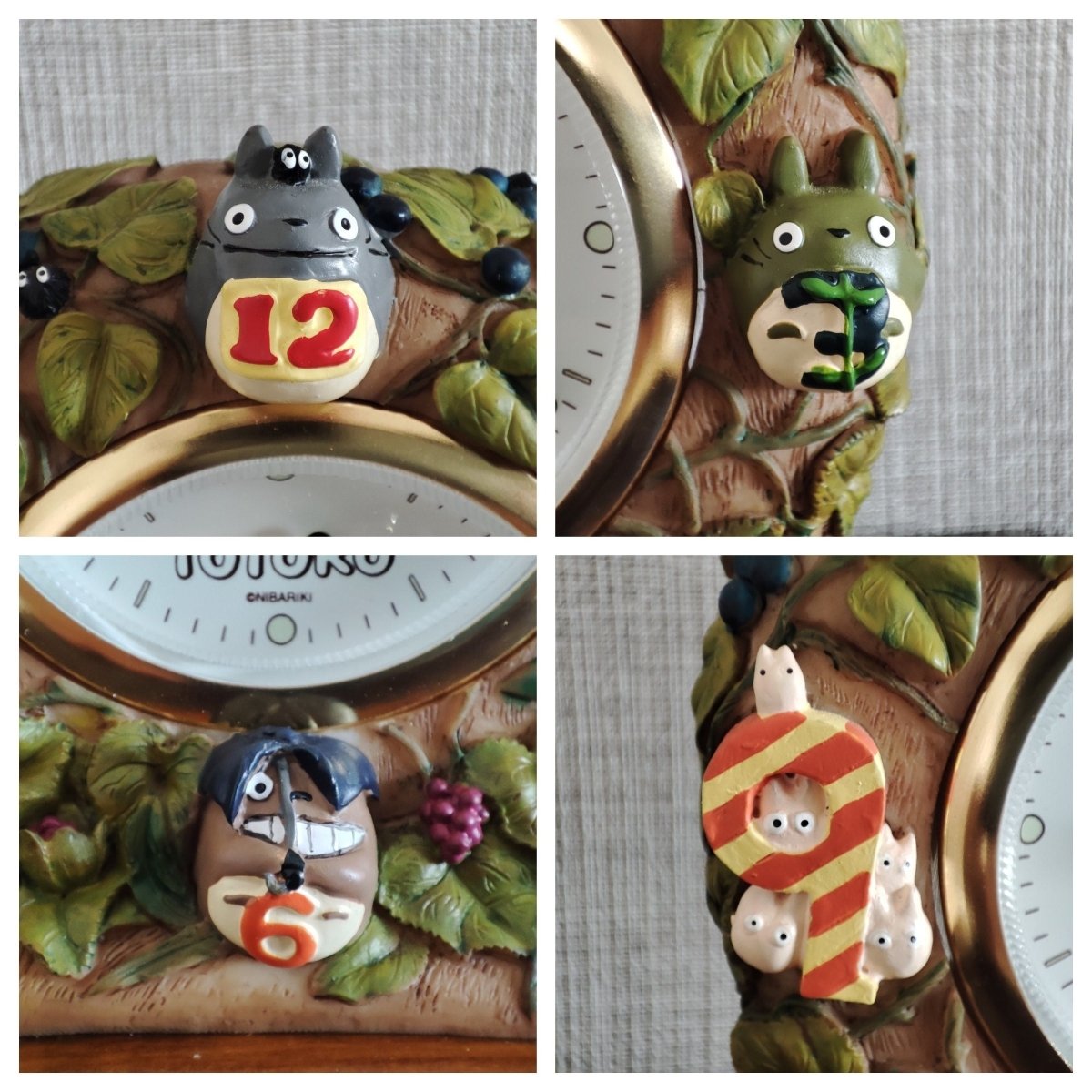 Vintage* Official Ghibli Table Clock w/Alarm • My Neighbor Totoro Figure/Figurine/Diorama/Home Decor/Interior Design - Kamaji Market