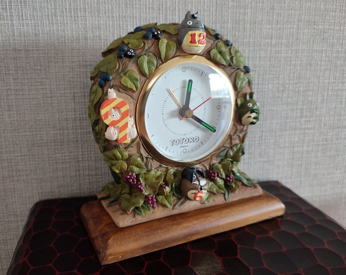 Vintage* Official Ghibli Table Clock w/Alarm • My Neighbor Totoro Figure/Figurine/Diorama/Home Decor/Interior Design - Kamaji Market